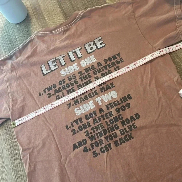 The beatles let it be album 2 sided tee S/M - Picture 6 of 7